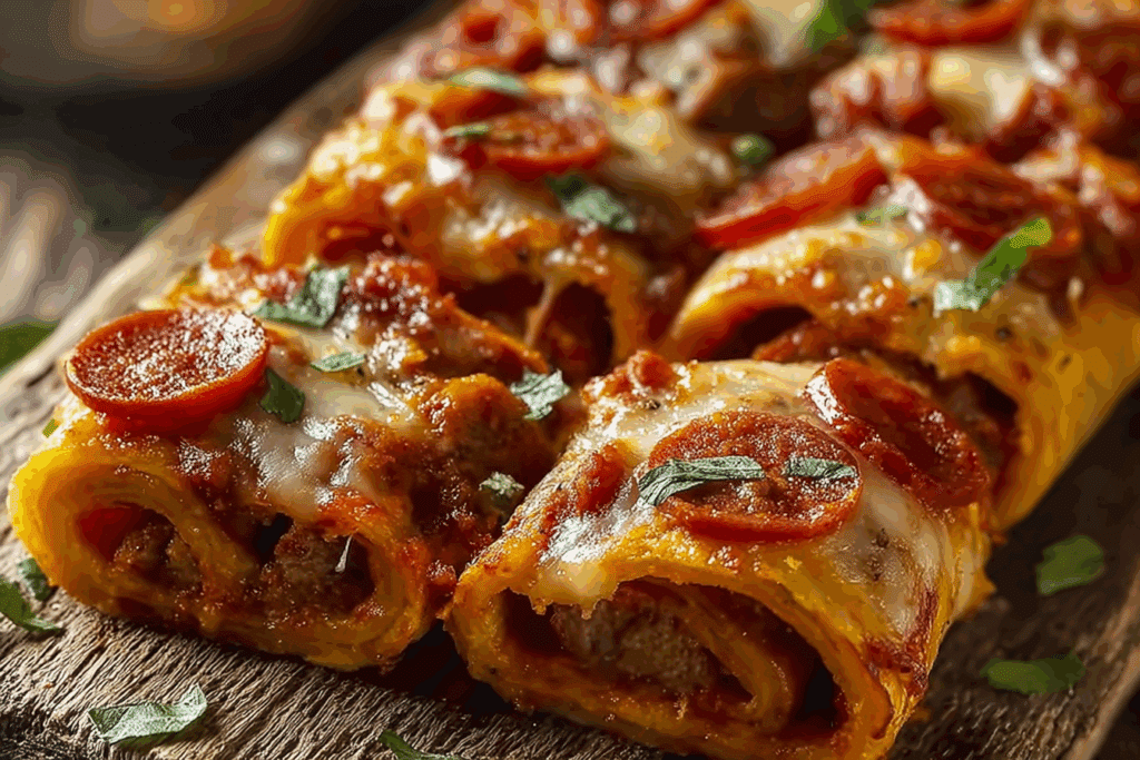 Doritos Pizza Rolls with Sausage