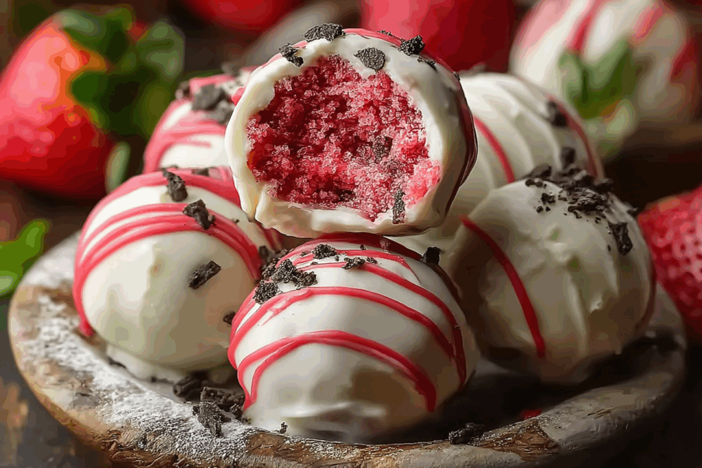 Strawberry Shortcake Oreo Balls
