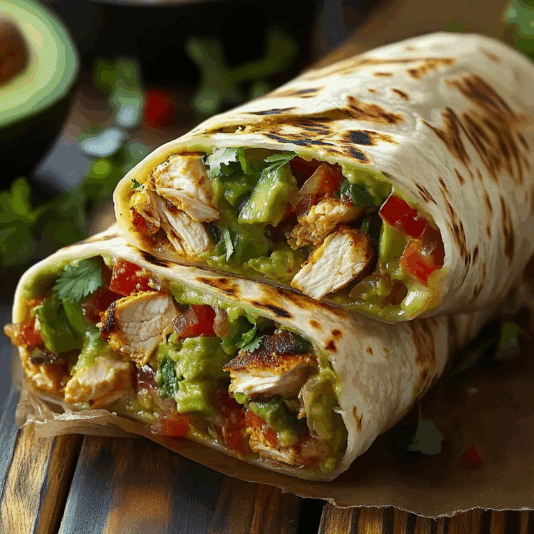Chicken Avocado Ranch Burritos