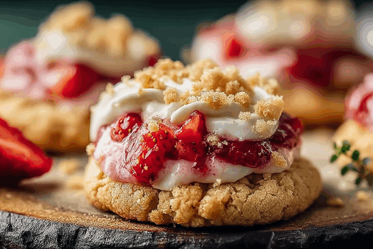 Strawberry Cheesecake Crumbl Cookies