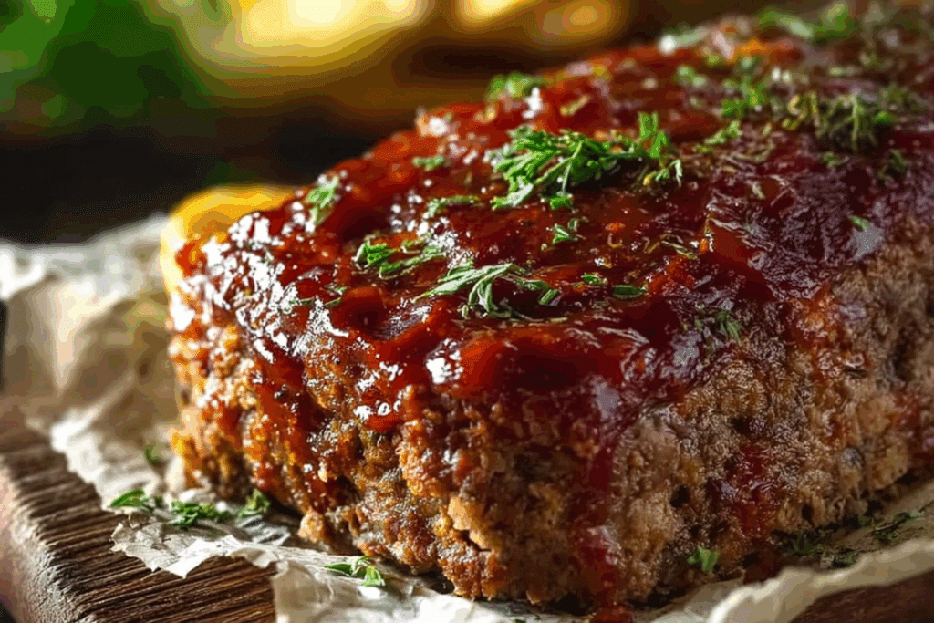 Easy Meatloaf Recipe with the BEST Glaze