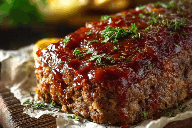 Easy Meatloaf Recipe with the BEST Glaze