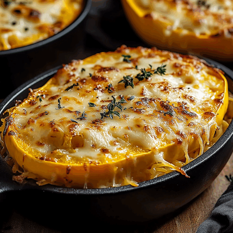 Cheesy Spaghetti Squash Gratin