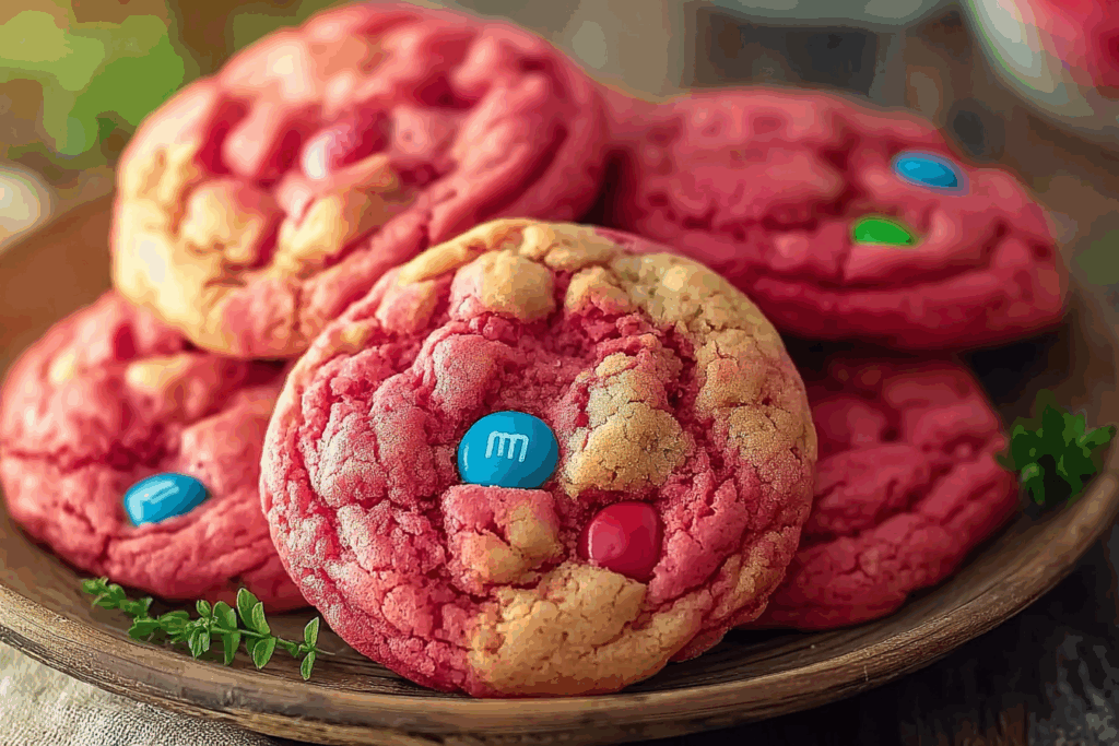 Strawberry Cake Mix Cookies