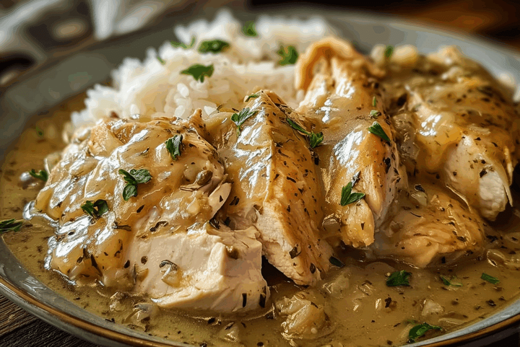 Slow Cooker Chicken and Gravy