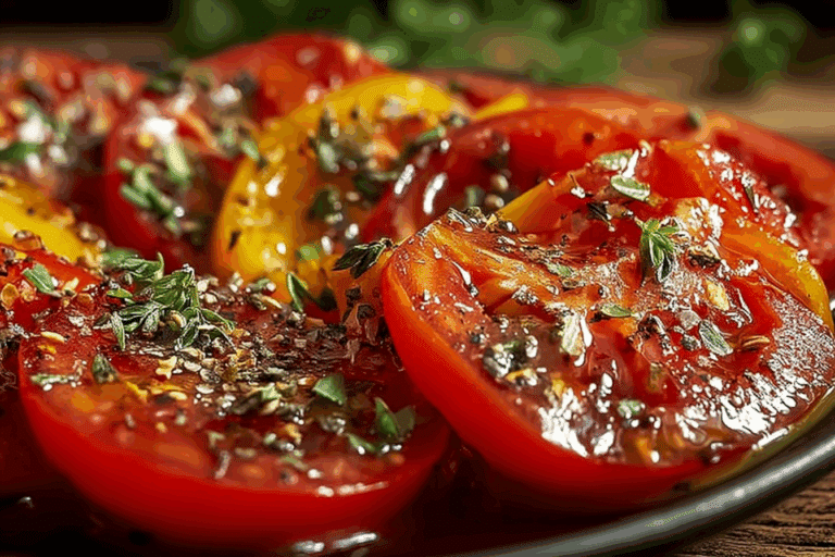 Easy Marinated Tomatoes (Serves 4)