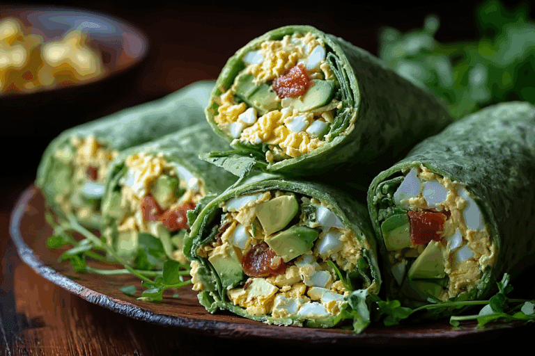 Avocado Egg Salad Roll-Ups