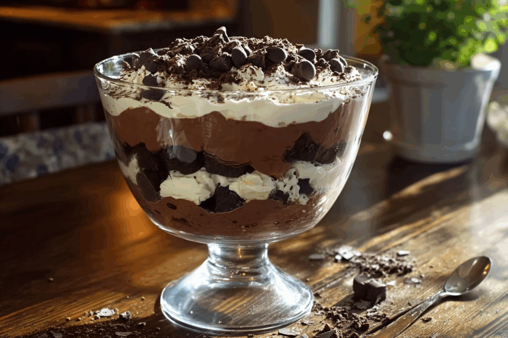Chocolate Brownie Mousse Trifle