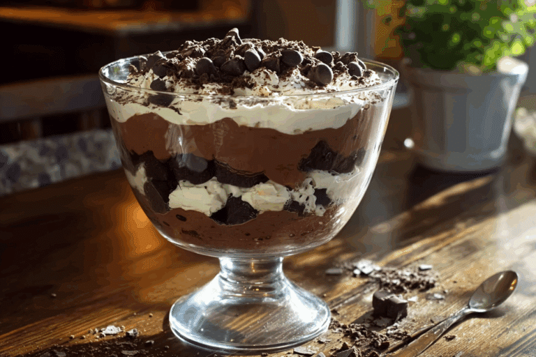 Chocolate Brownie Mousse Trifle