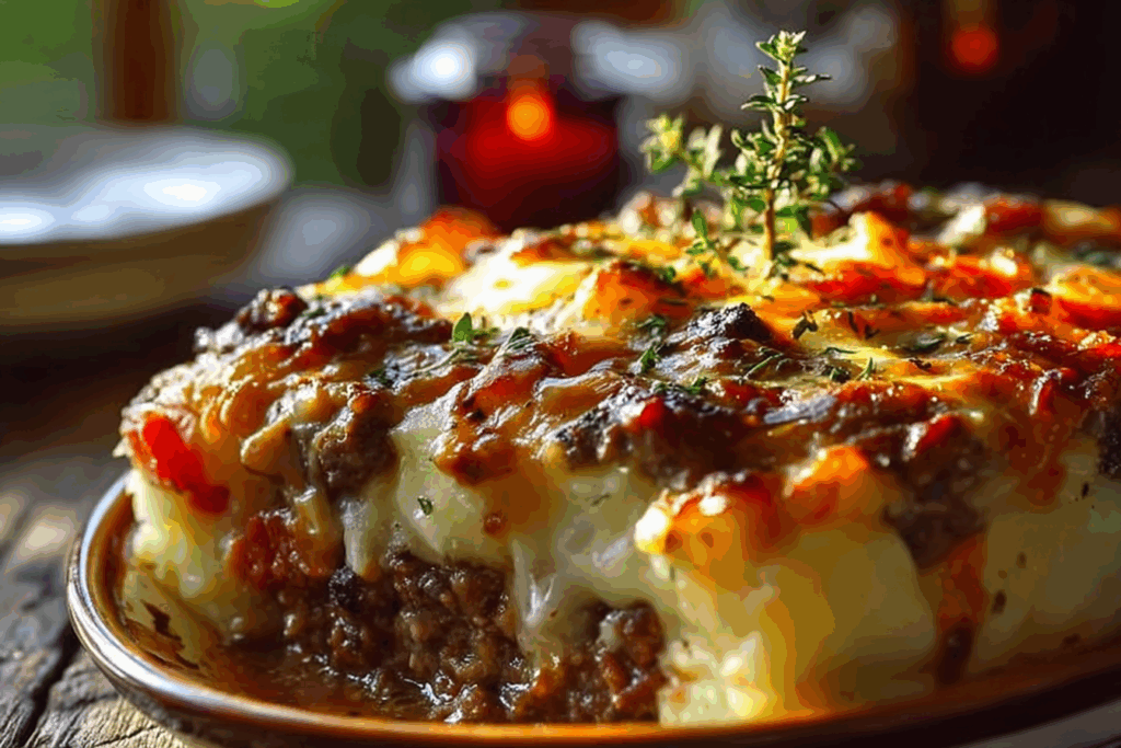Loaded Potato & Meatloaf Casserole