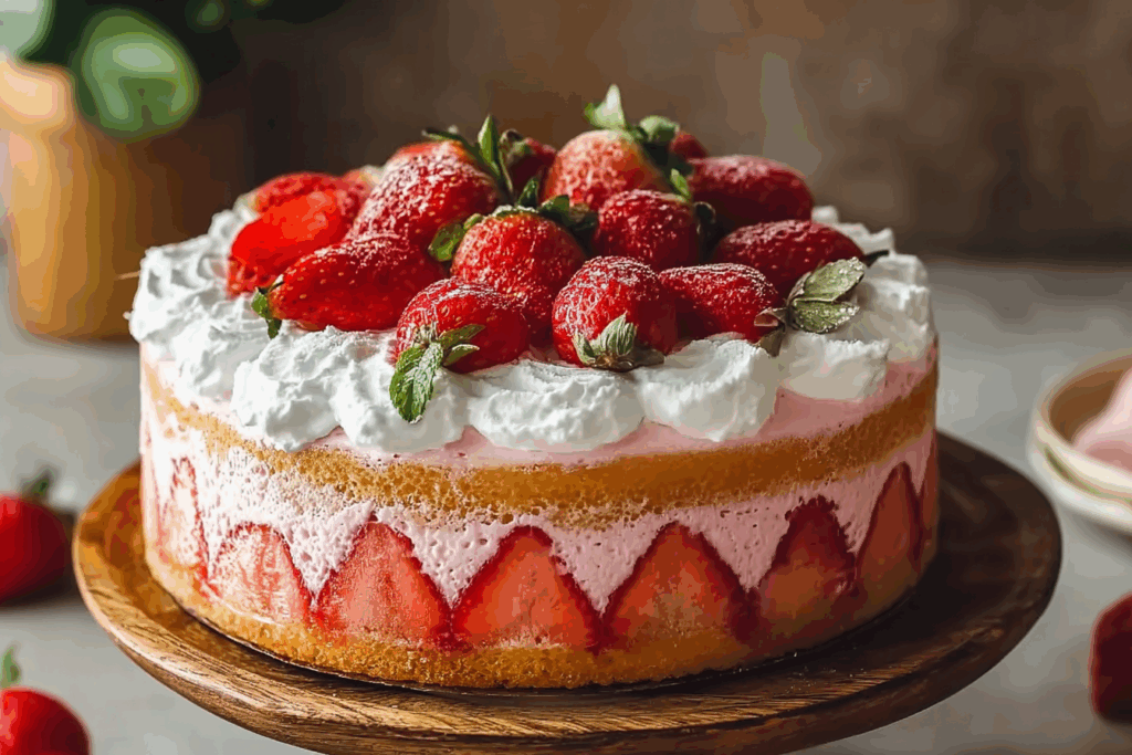 Strawberry Lemonade Cake