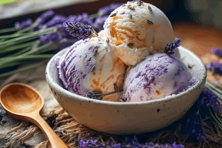 Honey Lavender Ice Cream