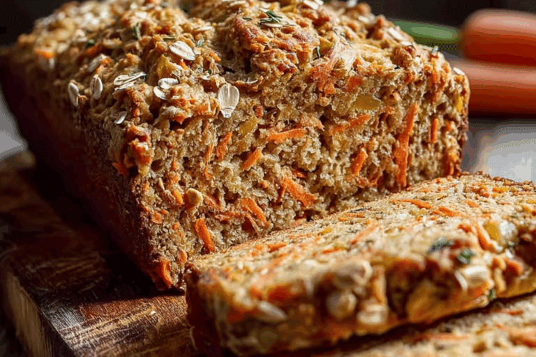 Simple Pineapple Carrot Oat Bread