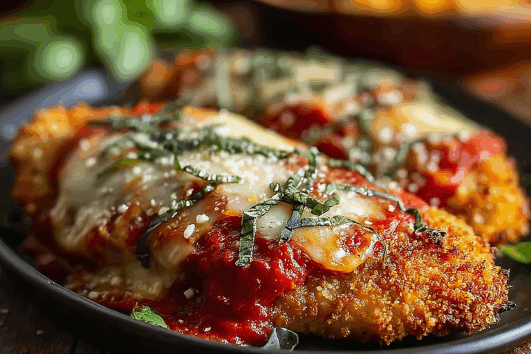 Golden Breaded Chicken Parmesan
