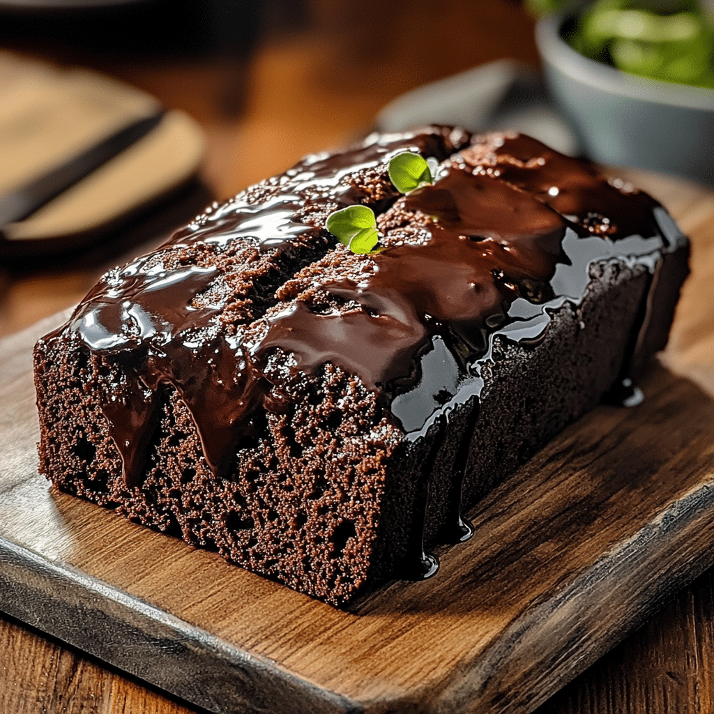 Hot Fudge Brownie Bread