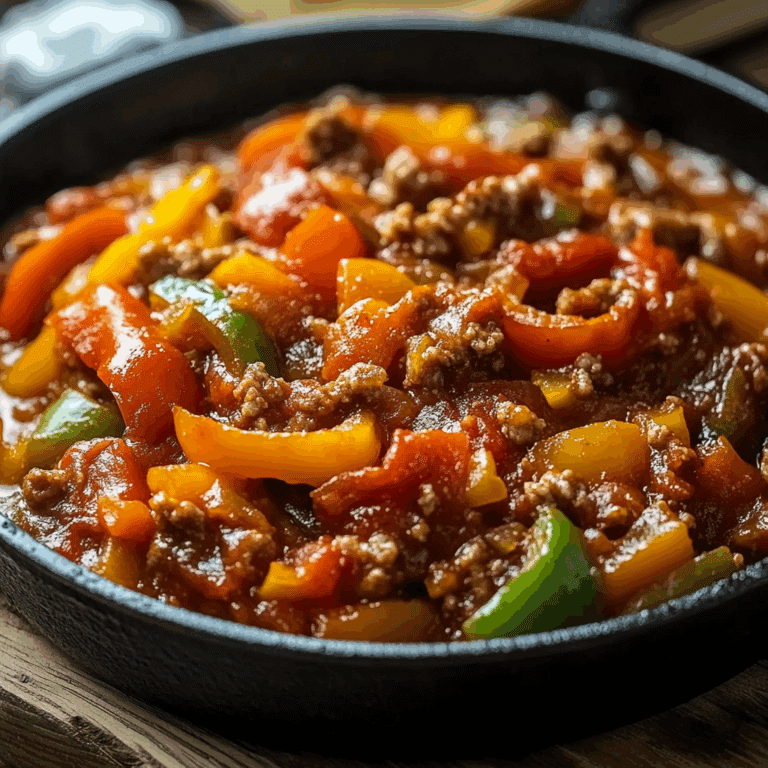 Unstuffed Pepper Skillet