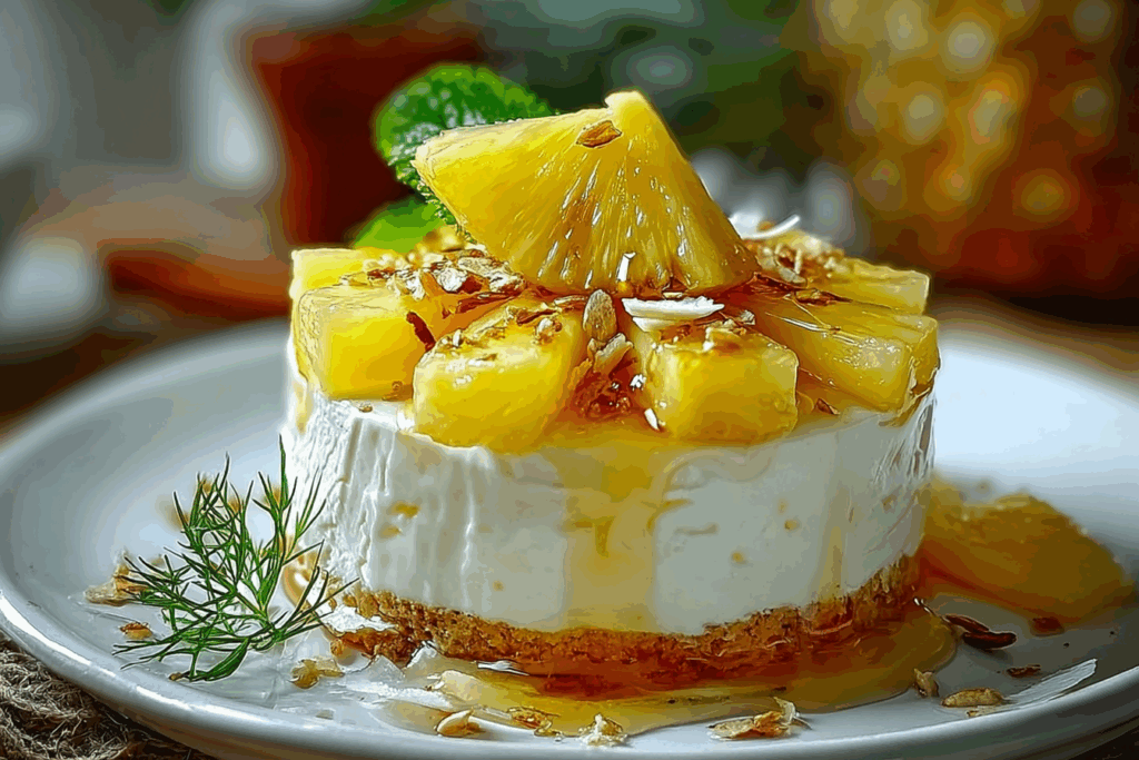 No-Bake Pineapple Cream Dessert