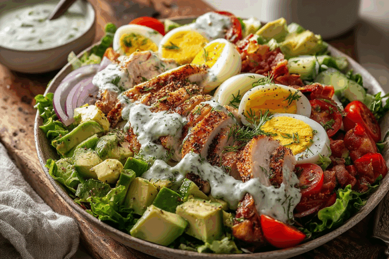 Summer Cobb Salad with Double Dill Ranch