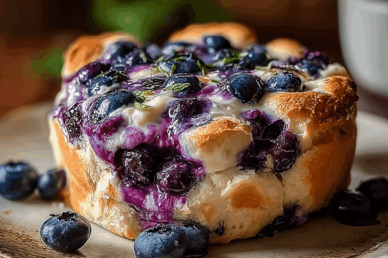 Blueberry Lemon Cream Cheese Sourdough Bread