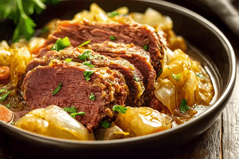 Slow Cooker Corned Beef and Cabbage