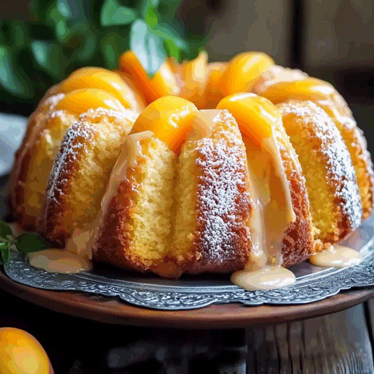 Peach Buttermilk Pound Cake