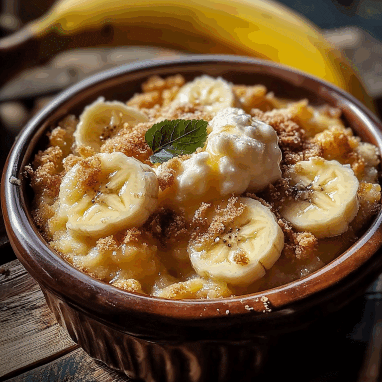 Southern Banana Cobbler