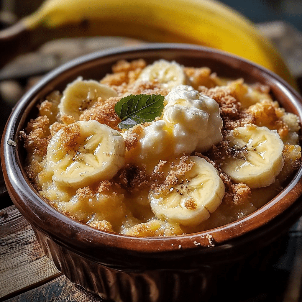 Southern Banana Cobbler