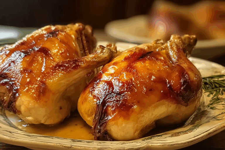 Honey Glazed Cornish Hens