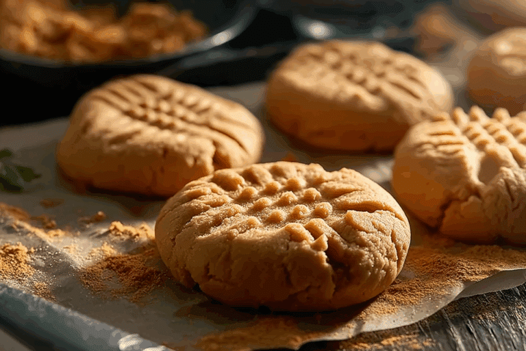 Peanut Butter Cookies with Just Three