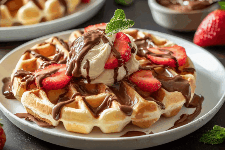 Nutella Filled Waffles