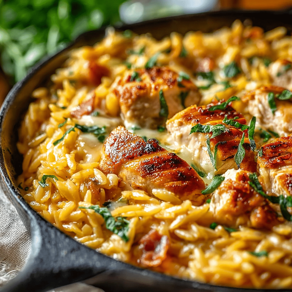 Monterey Chicken One Pan Orzo