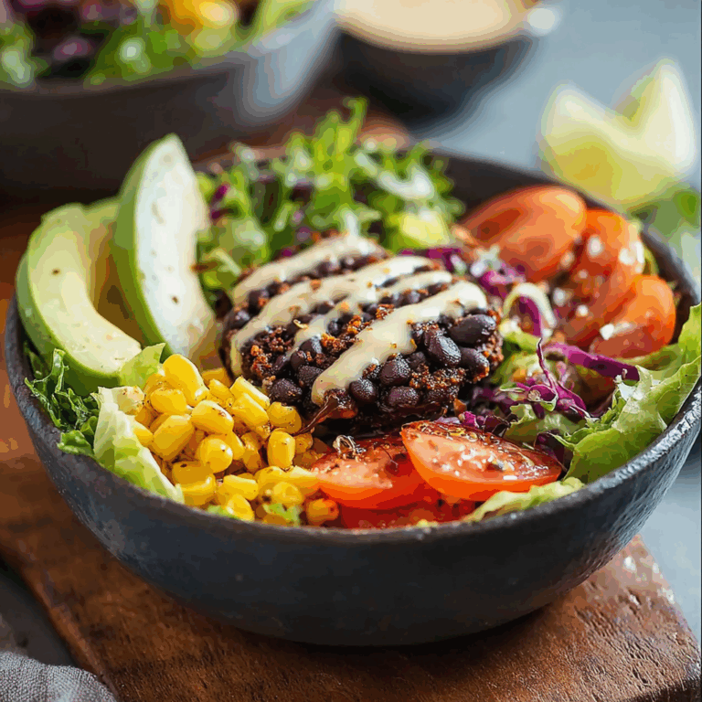 Black Bean Burger Bowls