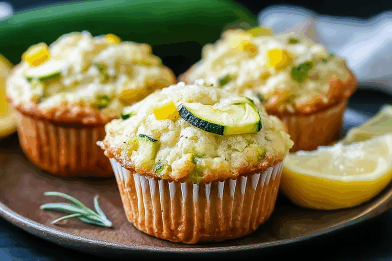 Fresh and Zesty Lemon Zucchini Muffins