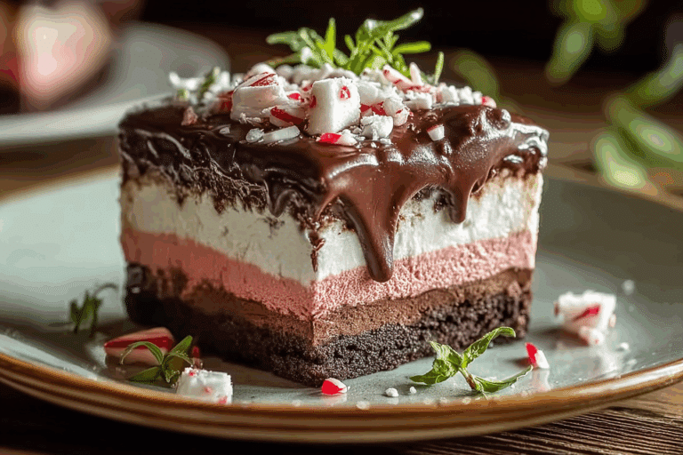 Decadent Layers of Chocolate and Peppermint Bliss