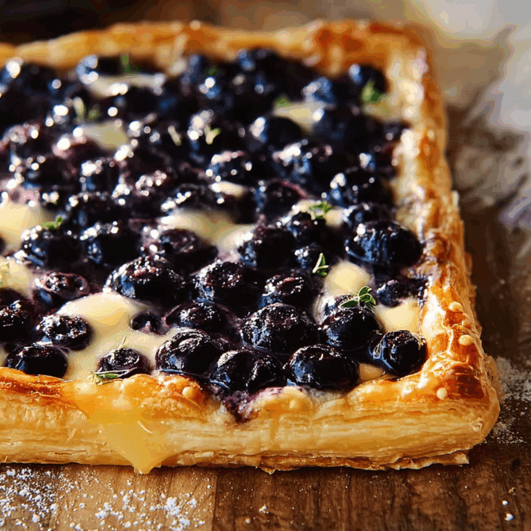 Lemon-Blueberry Puff Pastry Tart