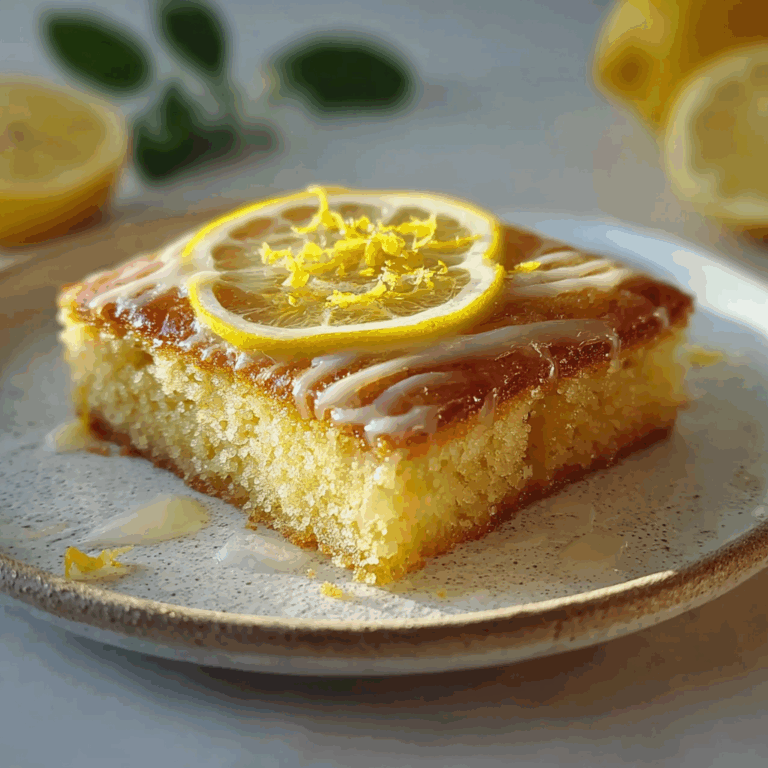 Lemon Drizzle Traybake