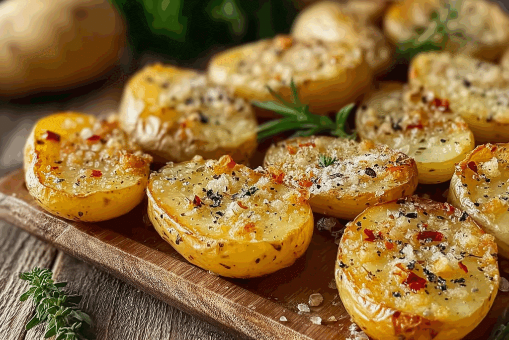 BEST EASY SHEET PAN SCORED POTATOES RECIPE