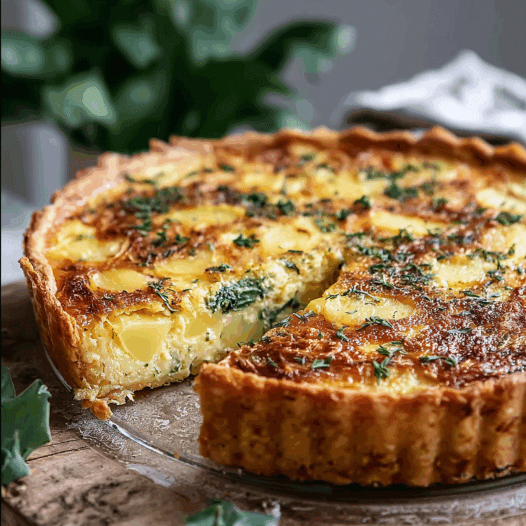 Smashed Potato Crusted Quiche