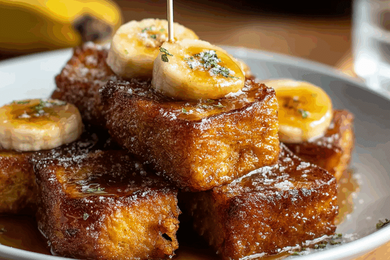 Banana Bread French Toast Bites