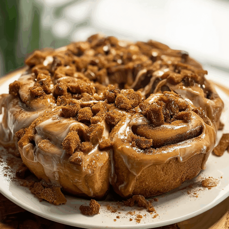 Biscoff Cookie Butter Cinnamon Rolls