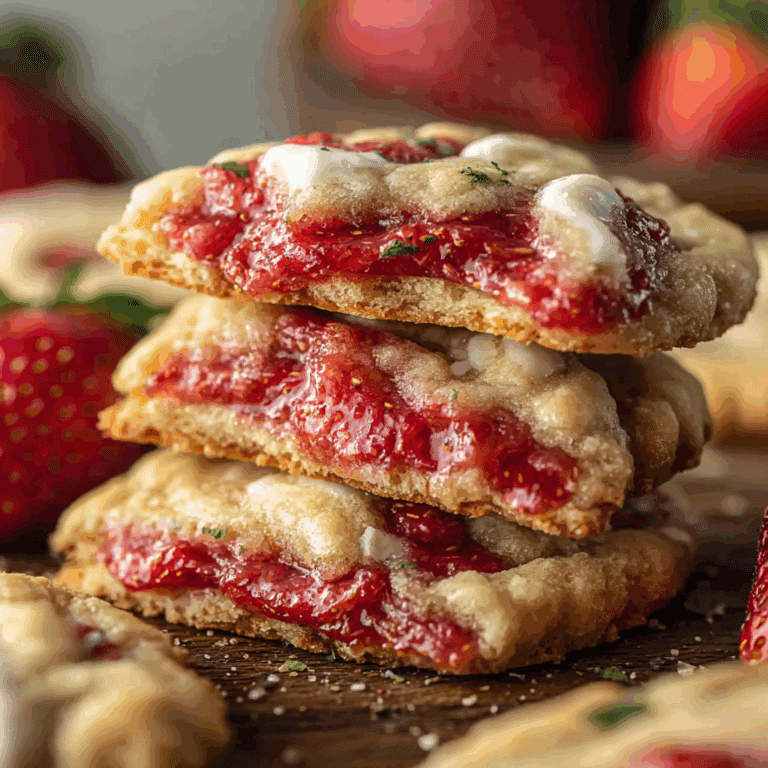 Strawberry Pop Tart Cookies