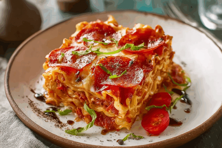 Pepperoni Pizza Lasagna Rolls