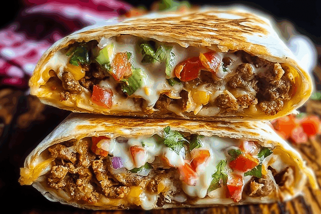 Homemade Taco Bell Crunchwrap Supreme