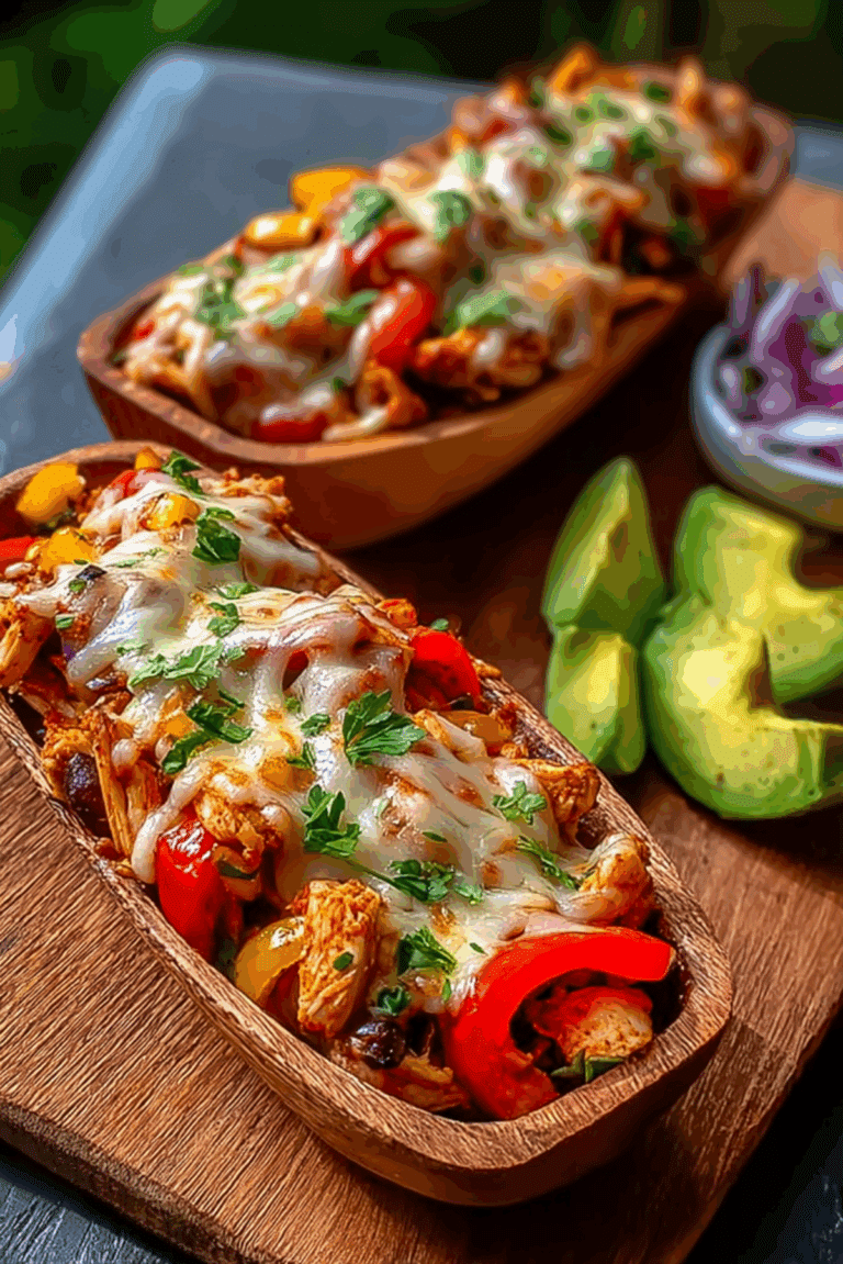 Chicken Fajita Boats