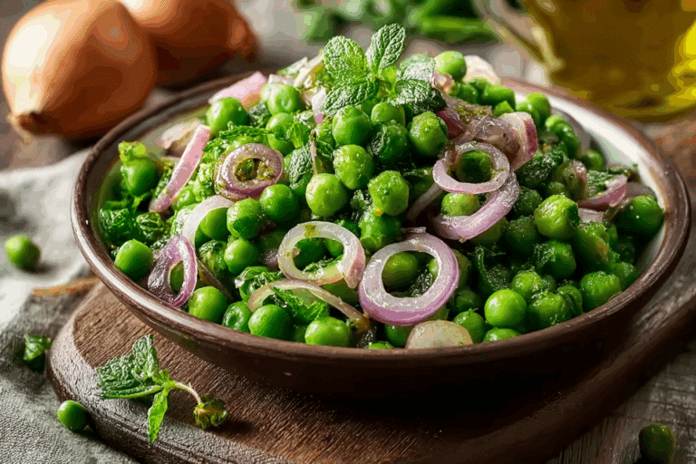 Minty Peas and Onions