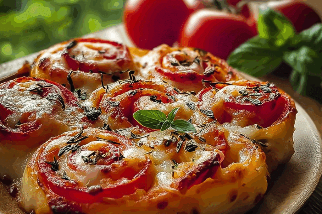 Quick Keto Pizza Pinwheels