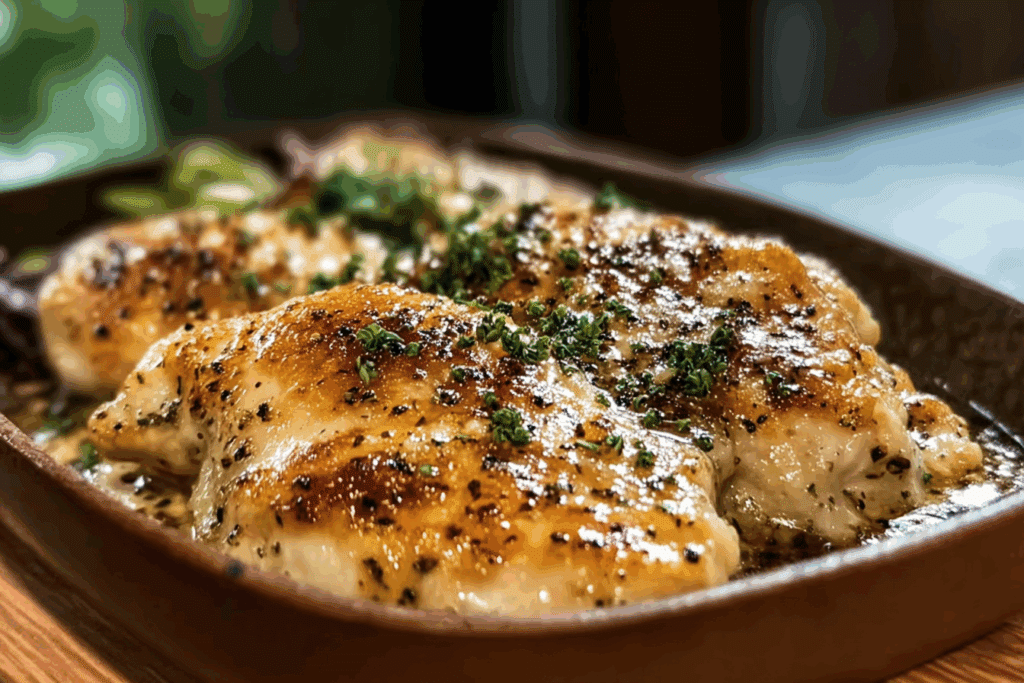 Melt-In-Your-Mouth Caesar Chicken