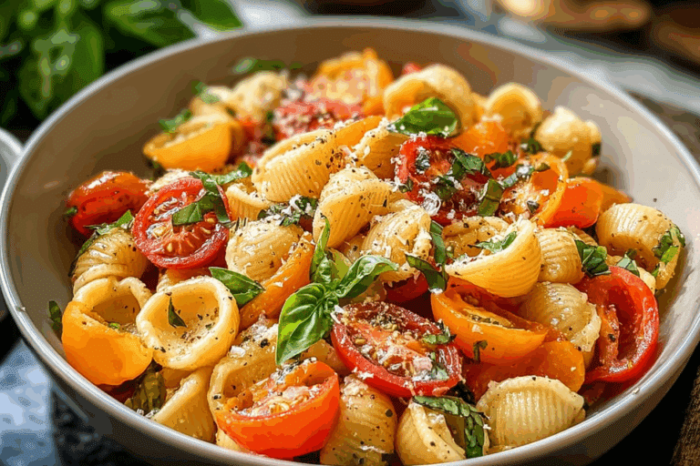 Tomato Orecchiette Pasta Salad