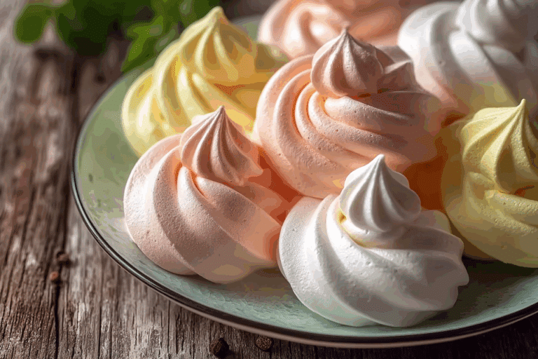 Pastel Meringue Cookies