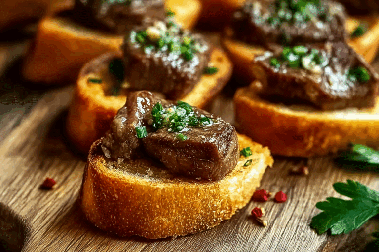 Garlic Bread Steak Bites